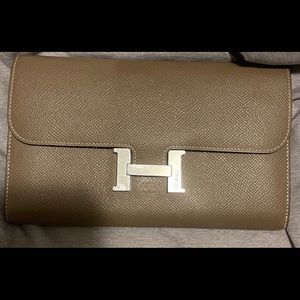 Authentic Hermès long wallet